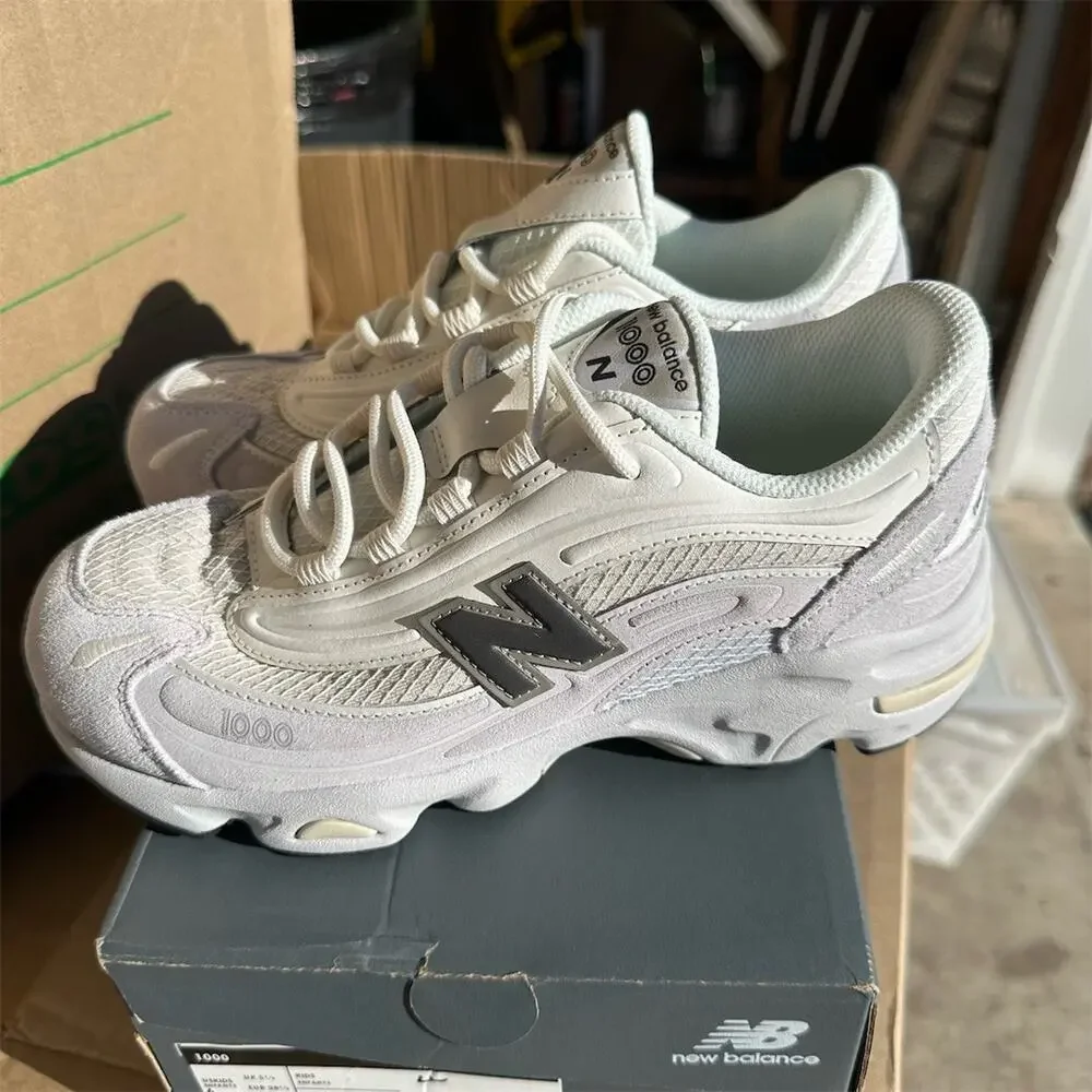 New Balance 1000 Womens Sneakers Gray White Retro Y2K Running Size 7.5